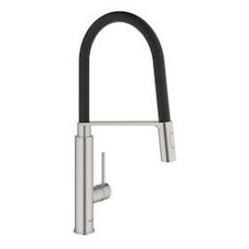 Mitigeur monocommande Evier Concetto Supersteel|Grohe-GO231491DC0