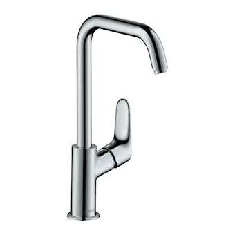 Mitigeur de lavabo 240 bec haut, avec tirette et vidage chromé|Hansgrohe-HA331609000