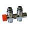 Corps TH connexion centrale bitube droit M30 1/2JT-M3/4E Nickelé