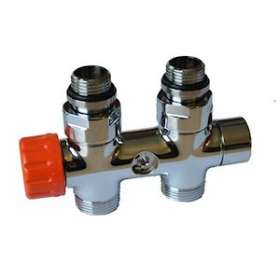 Corps TH connexion centrale bitube droit M30 1/2JT-M3/4E Nickelé|Comap-CMP749045