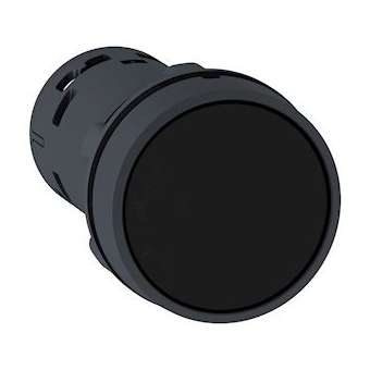 Harmony bouton-poussoir affleurant - D22 - noir - 2F|Schneider Electric-SCHXB7NA23