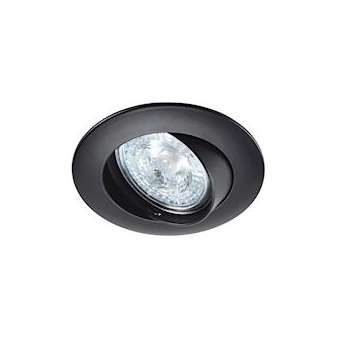 LUNAR 230 CX-Encastré GU10, rond, basc., noir, connex. s/outil, lampe non incl|Aric-ARI4566