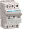 Disjoncteur 3P 20kA courbe D - 40A 3 modules|Hager-HAGNSN340