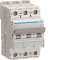Disjoncteur 3P 15kA courbe D - 63A 3 modules|Hager-HAGNSN363