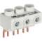 Bornier Alim. 65A Max pour Disj. MS116-MS/MO132-Plat|ABB-ABBH440080