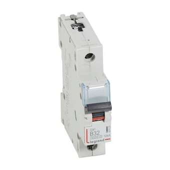 Disj. DX³6000 10kA arrivée haute/départ bas à vis 32A -courbe B -1 module|Legrand-LEG407420