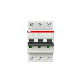 S200 Disjoncteur modulaire- 3P - 50A courbe D - 6000A/10kA (3 modules)-peignable|ABB-ABB352368