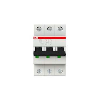 S200 Disjoncteur modulaire- 3P - 50A courbe C - 6000A/10kA (3 modules)-peignable|ABB-ABB352343