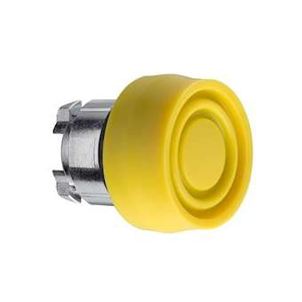 Harmony tête de bouton poussoir + capuchon IP66 - D22 - jaune|Schneider Electric-SCHZB4BP5S