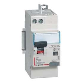 Disjoncteur diff DX³ 6000 -vis/auto-U+N 230V~-20A-typeAC-300mA courbe C - 2M|Legrand-LEG410834
