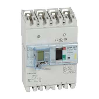 Disjoncteur magnétothermique différentiel DPX³160 Icu 16kA 400V~ - 4P - 125A|Legrand-LEG420036