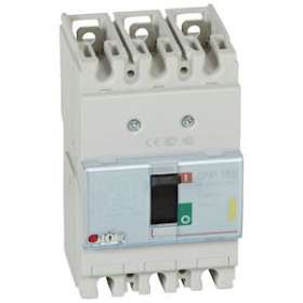 Disjoncteur magnétothermique DPX³160 pouvoir de coupure 16kA 400V~ - 3P - 80A|Legrand-LEG420004