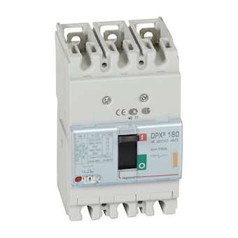 Disjoncteur magnétothermique DPX³160 pouvoir de coupure 25kA 400V~ - 3P - 16A|Legrand-LEG420040