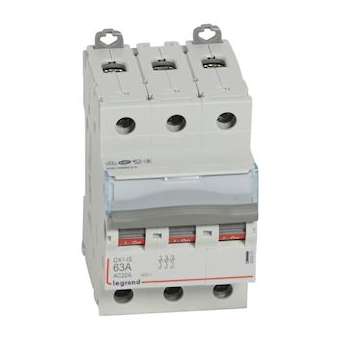 Interrupteur-sectionneur DX³-IS 3P 400V~ - 63A - 3 modules|Legrand-LEG406461