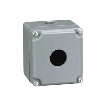 Harmony 9001KY - boîte à boutons vide - métallique - 1 perçage|Schneider Electric-SCH9001KY1