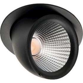 EXCLUSIVE MIDI downlight réglable noir LED 31W 3000K DALI classe II IP44|Sg lighting-NOL902629