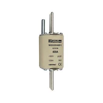 Fusible standard DIN taille NH2 - gG - 400A - 500V - Percuteur|Mersen ( ex ferraz shawmut )-FEZK216186