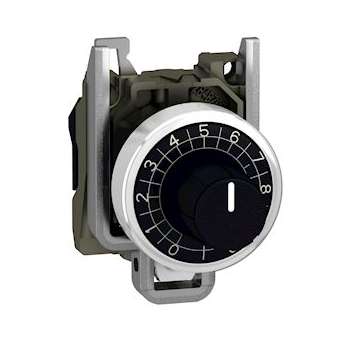 Harmony XB4 - tête + embase potentiomètre - D22 - axe D6,35mm|Schneider Electric-SCHZB4BD922