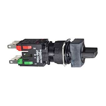 Harmony XB6 - bouton tournant - D16mm - à manette - 3 positions - 1O+1F - noir|Schneider Electric-SCHXB6CD235B