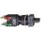 Harmony XB6 - bouton tournant - D16mm - à manette - 3 positions - 1O+1F - noir|Schneider Electric-SCHXB6CD235B