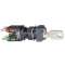 Harmony XB6 - bouton tournant - noir - D16mm - à serrure - 3 positions - 1O+1F|Schneider Electric-SCHXB6CGH5B