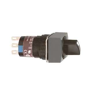 Harmony XB6 - bouton tournant - D16mm - à manette - 2 positions - 2OF - noir|Schneider Electric-SCHXB6ECD222P