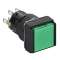 Harmony XB6 - bouton-pous. lum. - D16mm - à imp. affleurant - 2OF - 24V - vert|Schneider Electric-SCHXB6ECW3B2P