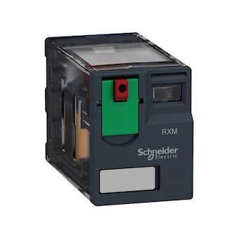 Zelio Relay RXM - relais miniature - embrochable - test - 2OF - 12A - 24VAC|Schneider Electric-SCHRXM2AB1B7