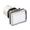 Harmony ZB6 - tête rect. pour voyant - D16mm - cabochon lisse - blanc|Schneider Electric-SCHZB6DV1