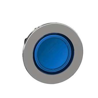 Harmony XB4 - tête bouton poussoir lum DEL - flush - bleu|Schneider Electric-SCHZB4FW363