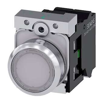 BOUTON-POUSSOIR LUMINEUX, BLANC|Siemens Industries et Infrastructures-SIE3SU1152-0AB60-3BA0