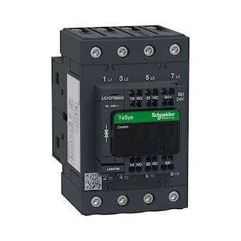TeSys LC1D - contacteur - 4P - AC-1 440V - 60A - bobine 24Vcc|Schneider Electric-SCHLC1DT60A3BD
