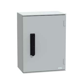 Thalassa PLM - Coffret polyester 430x330x200 - Fermeture 3 pts - IP66 Ral 7035|Schneider Electric-SCHNSYPLM43VG