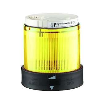 Harmony XVBC - élément lumineux - clignotante - jaune - 24Vca/cc|Schneider Electric-SCHXVBC5B8