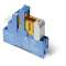 Interface 1RT 10A 24V DC sensible, étrier plastique, bornes à cage|Finder-FID483170240050SPA