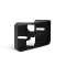 Support mural d'angle XLED Home 2 Noir