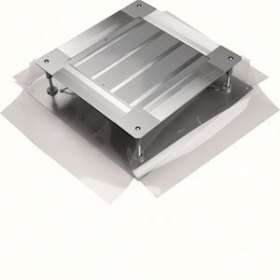 Boîte de jonction acier 290 mm avec jupes pour hauteur de chape 120-170 mm|Hager-HAGUDB2120170