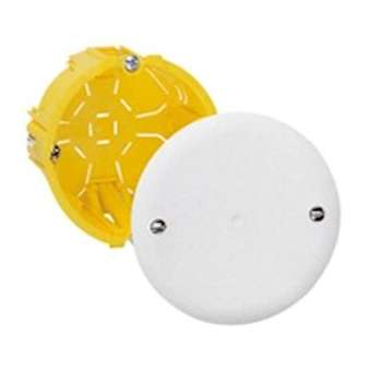 Boîte de dérivation pour plâtre - D65, prof. 40mm - avec plaque et vis|Legrand-LEG091992