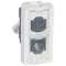 Prise doubleur RJ45 contacts 45 Mosaic avec téléphone et téléphone|Legrand-LEG076535