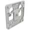 Accessoire fixation boîtes Plexo dimensions 80x80mm sur chemin de câbles tôle