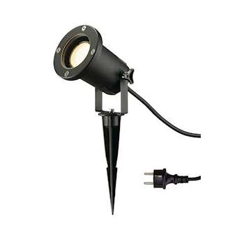 MIGNON, projecteur extérieur, noir, GU10/LED GU10 51mm, 11W max, IP65|SLV-DC51000283