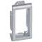 Support de plaque étroit pour paroi mince Batibox 1 module - alu|Legrand-LEG080294