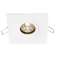Spot BE BEST DESIGN GU10 carré fixe, blanc mat IP65|Europole-POL246534