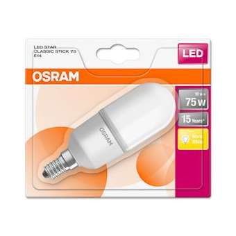 OSRAM LED STAR'STICK 75 827 FR E14 10W 1055lm|Ledvance-OSR125742