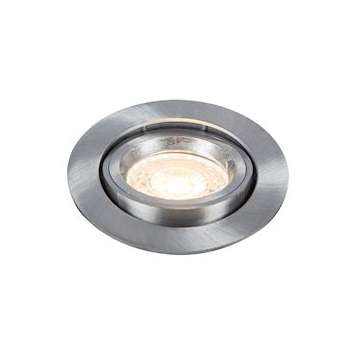 RTIGHT LED GU10 rond ori alu brossé 3000K 6W 500lm 48DEG IP20|Europole-POL63530