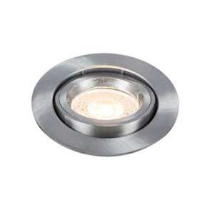RTIGHT LED GU10 rond ori alu brossé 3000K 6W 500lm 48DEG IP20|Europole-POL63530