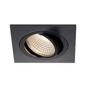 NEW TRIA 77, carré, LED, noir, 9,1W 3000K 38DEG alim et clips ressorts inclus|SLV-DC5113910