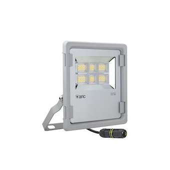 TWISTER 3 - Proj. Ext. IP65 IK08, gris, 90DEG LED intégré 70W 4000K 9100lm|Aric-ARI50836
