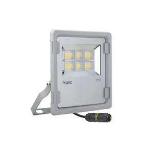 TWISTER 3 - Proj. Ext. IP65 IK08, gris, 90DEG LED intégré 70W 4000K 9100lm|Aric-ARI50836