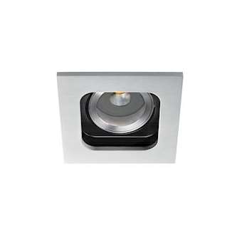 SQUARE 50 - Encastré GU10, carré, orient., alu, a/lpe LED 6W 4000K 500lm incl.|Aric-ARI51061